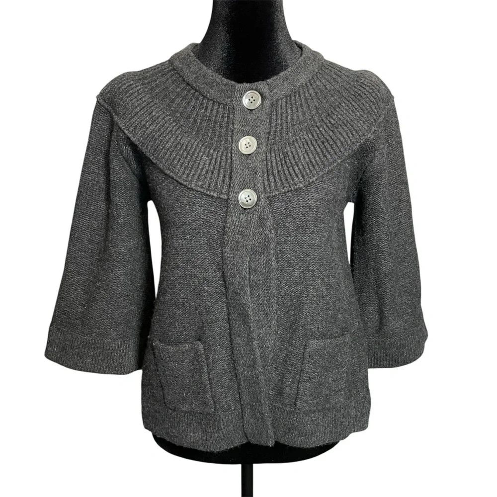 Sundance Lambswool cardigan Swing sweater small